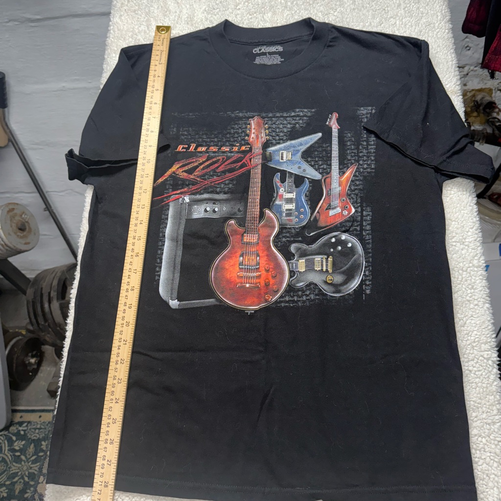 Lifestyle Classics, Classic Rock Graphic T-Shirt, Fender Gibson Guitar Sz Large